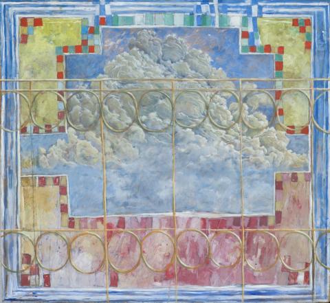 Capri avant l'orage, huile sur isorel, 107*99 cm